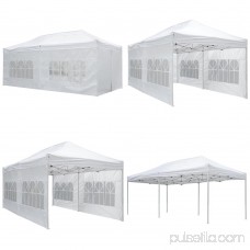 Yescom 10'x20' Easy Pop Up Canopy Folding Gazebo Wedding Party Tent with Removable Sidewall Carry Bag Outdoor